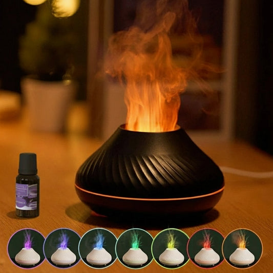 Aroma Diffuser DQ-705-Ultraschall Luftbefeuchter 130 ml / LED-Nachtlicht & Duftöl-Kompatibel