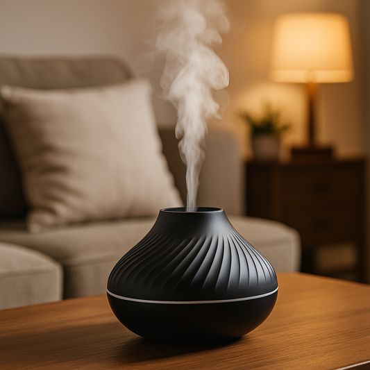 Aroma Diffuser DQ-705-Ultraschall Luftbefeuchter 130 ml / LED-Nachtlicht & Duftöl-Kompatibel